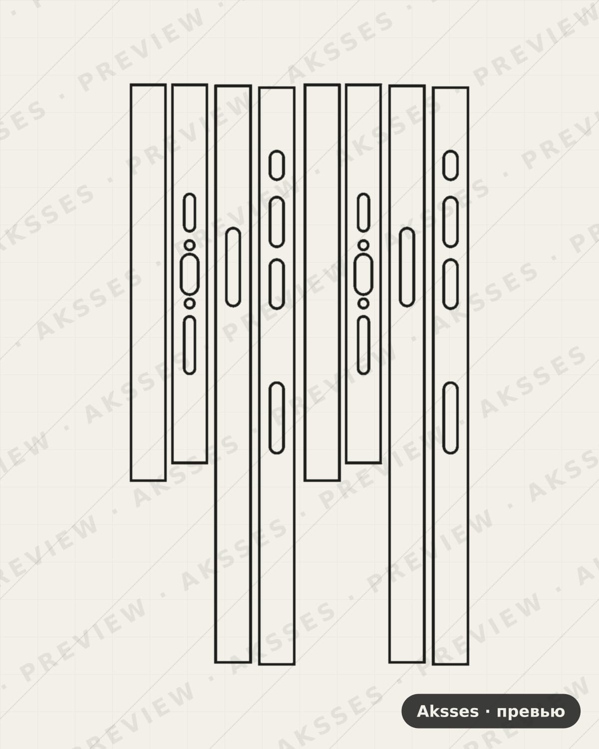Лекало для iPhone 15 Pro Max, Side Part