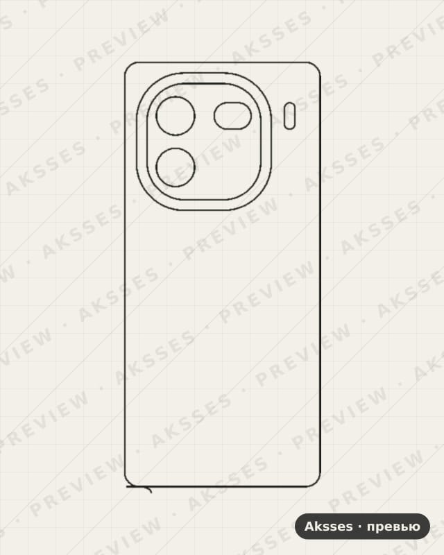Лекало для Vivo iQOO 12, Back
