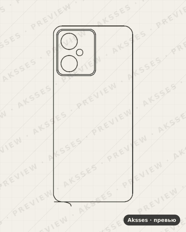 Лекало для Blackview Oscal Tiger 10, Back