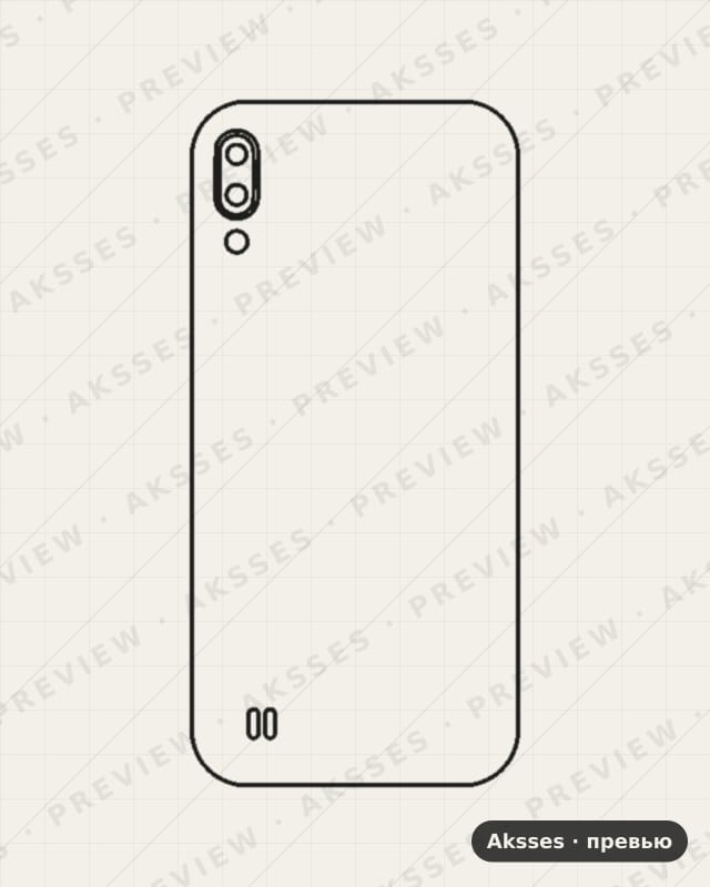 Лекало для Samsung Galaxy M10, Back Cover