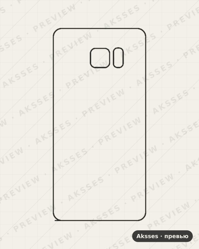 Лекало для Samsung Galaxy Note FE, Back Cover