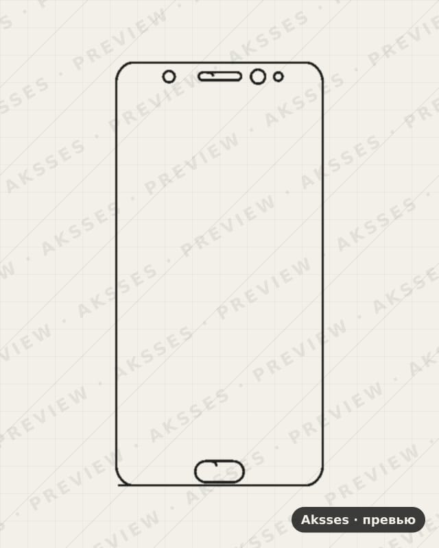 Лекало для Samsung Galaxy Note FE, Front Full