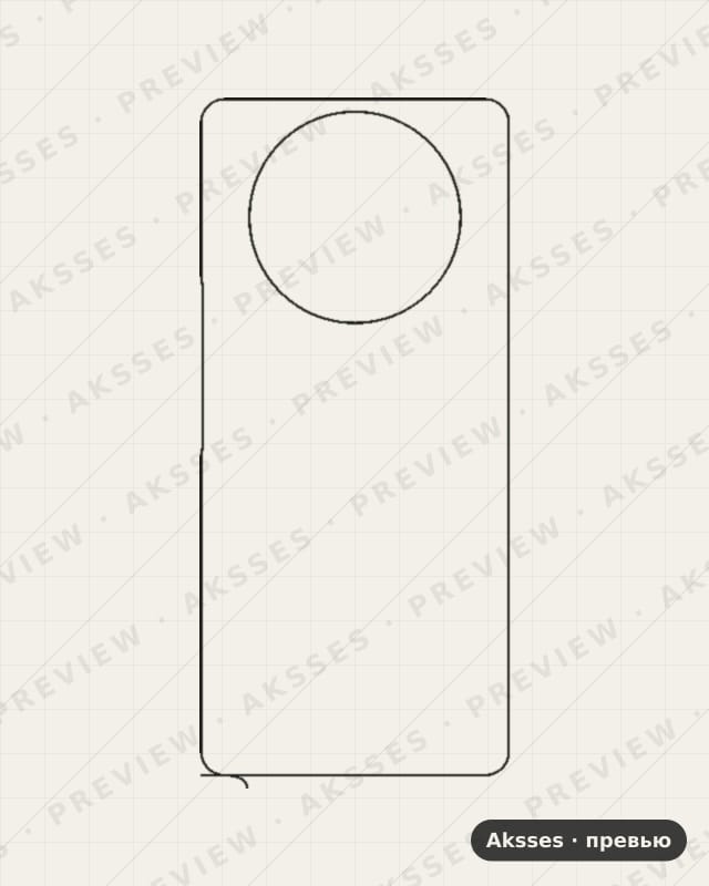 Лекало для General Mobile GM Phoenix 5G, Back, Clear