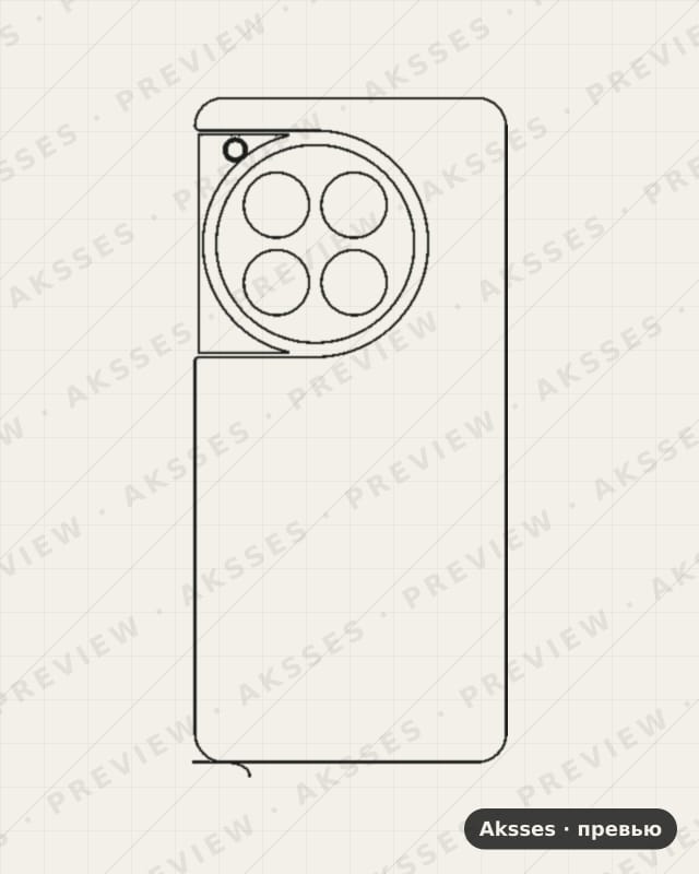 Лекало для OnePlus 12, Back