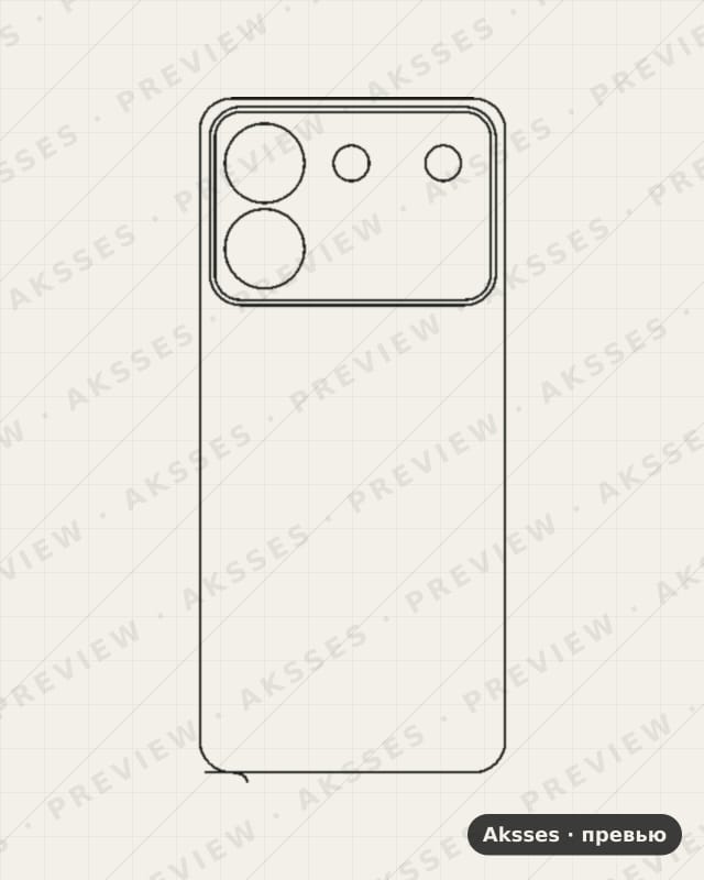 Лекало для ZTE Blade A54, Back