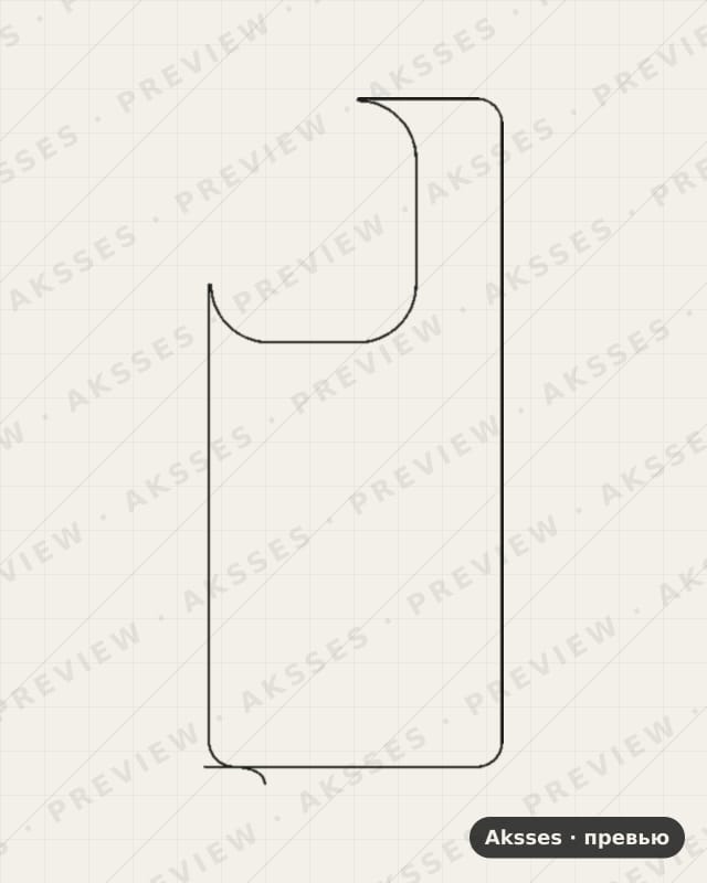 Лекало для Hot-ser. Infinix Hot 40, Back, Clear
