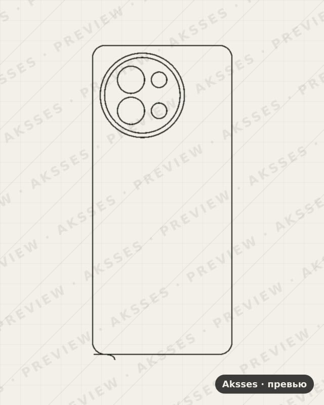 Лекало для Vivo S18e, Back