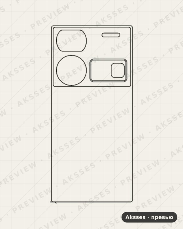 Лекало для Nubia Z60 Ultra, Back