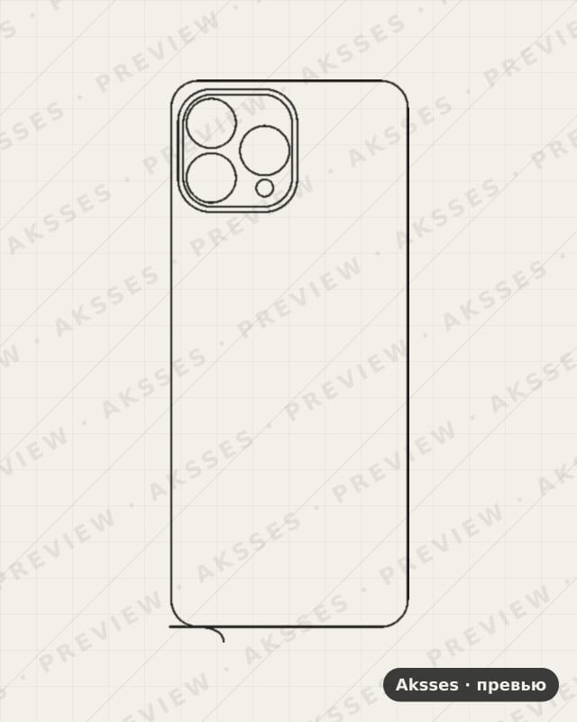 Лекало для Cubot P80, Back