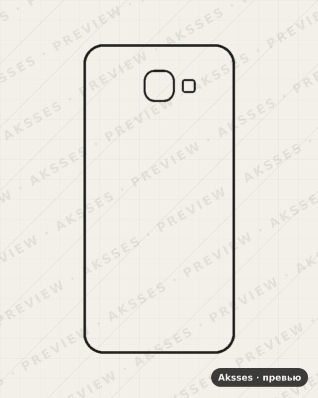 Лекало для Samsung Galaxy A8 (2016), Back