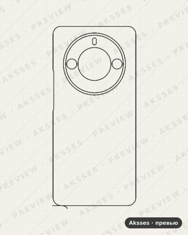 Лекало для Honor X50 GT, Back