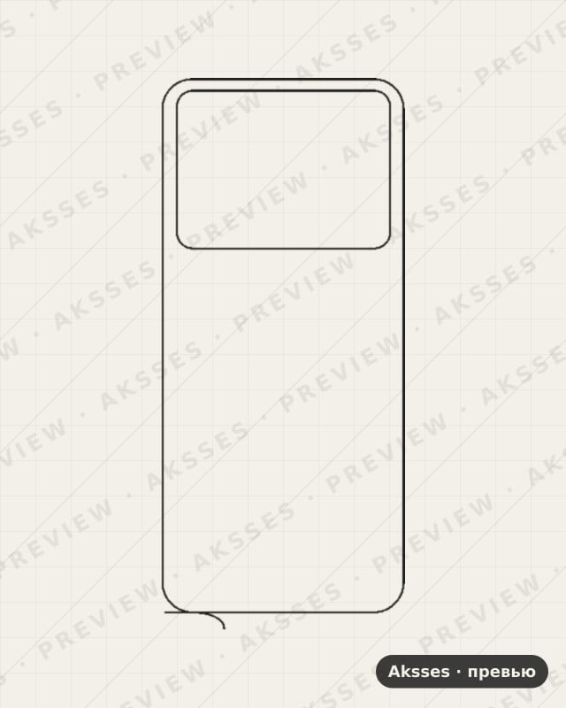 Лекало для Cubot Note 21, Back, Clear