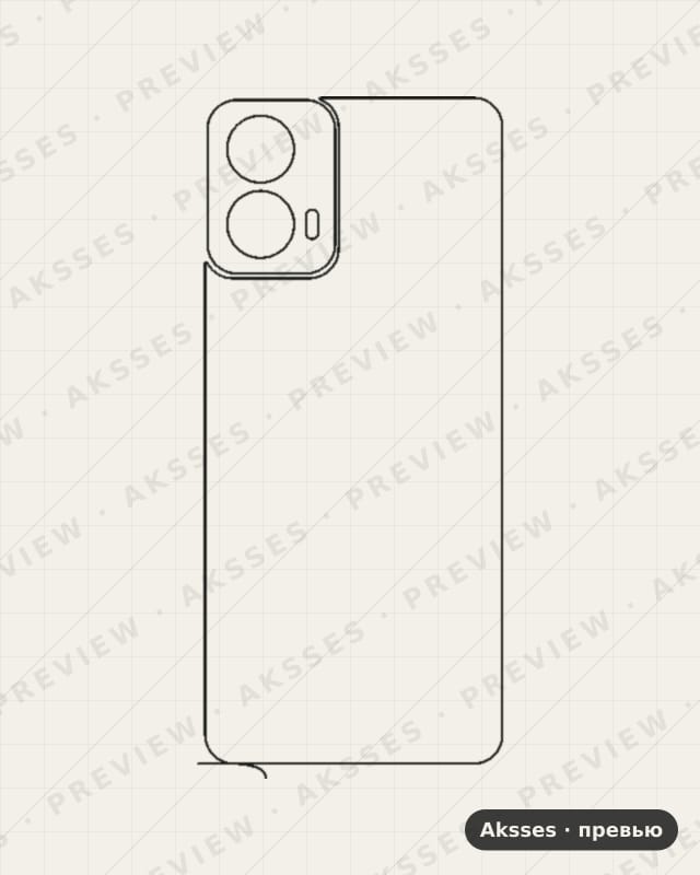 Лекало для Motorola Moto G34 5G, Back
