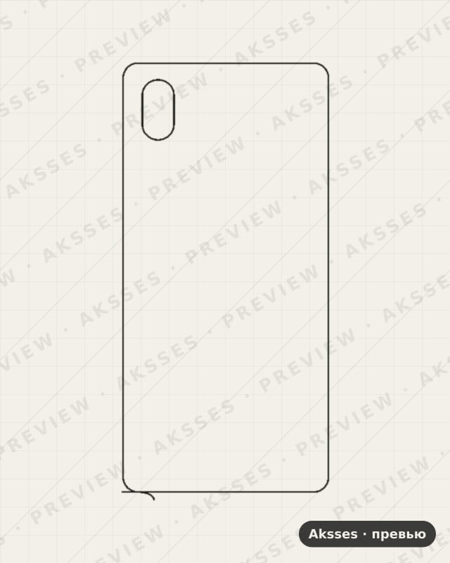 Лекало для Sony Xperia Ace III 5G, Back, Clear
