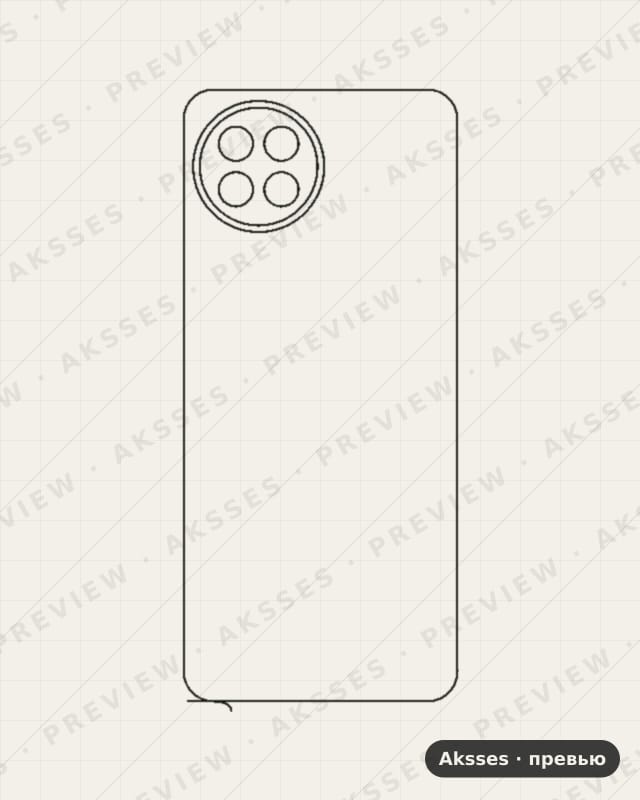 Лекало для Itel S23, Back