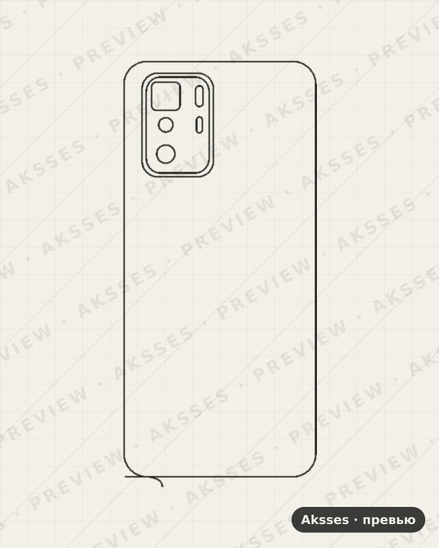 Лекало для - SERIES Note 10 Pro (China), Back, China