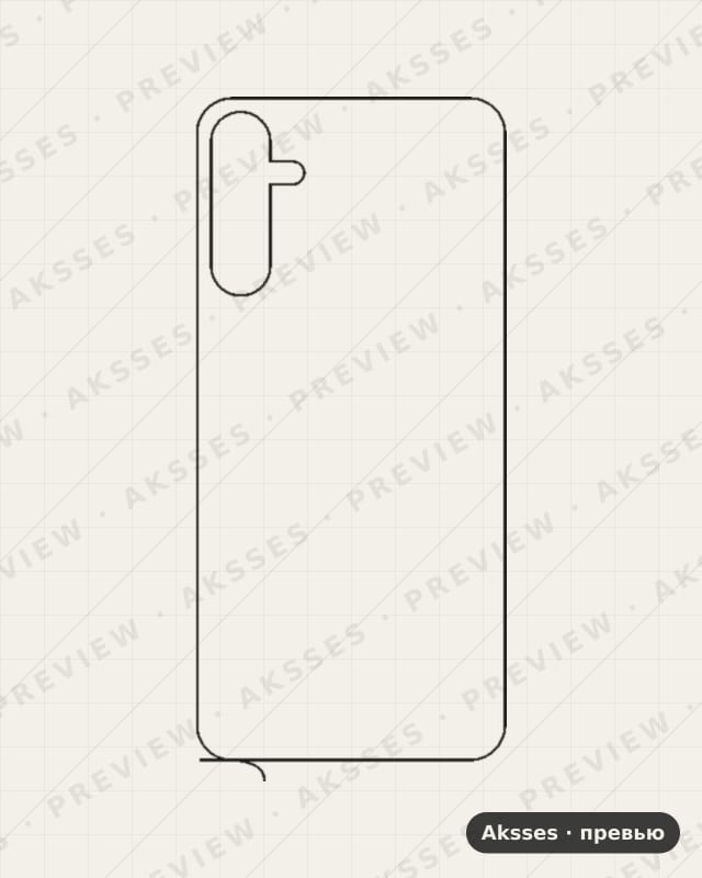 Лекало Galaxy A15-A15 5G V2 для Samsung Galaxy A15-A15 5G, Back, Clear