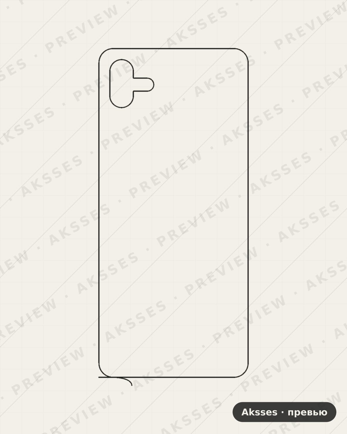 Лекало для Samsung Galaxy M13 5G, Back, Clear