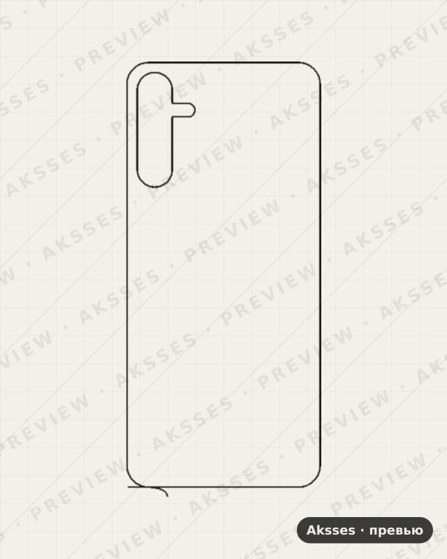 Лекало Galaxy M34 5G V2 для Samsung Galaxy M34 5G, Back, Clear