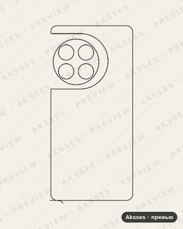 Лекало для OnePlus 12R, Back