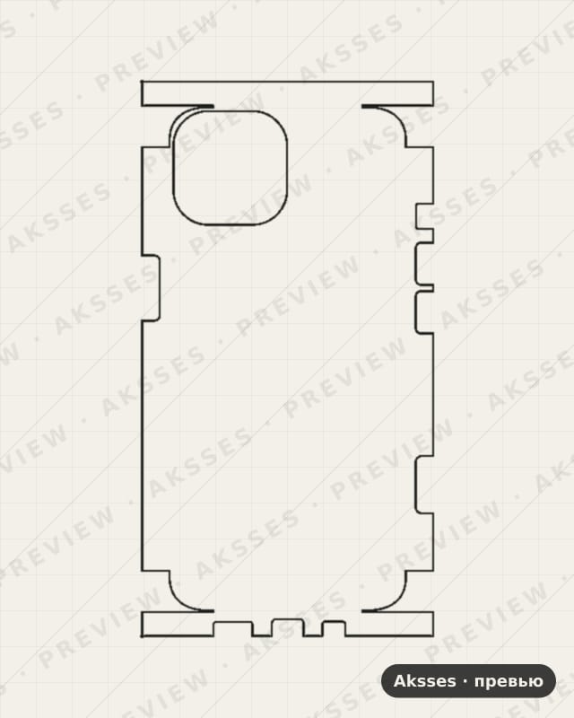 Лекало iPhone 15 V3 для iPhone 15, All Inclusive, Clear