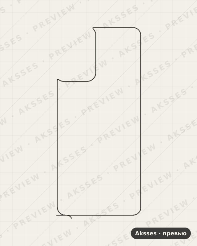 Лекало для Motorola Moto G Play (2024), Back, Clear