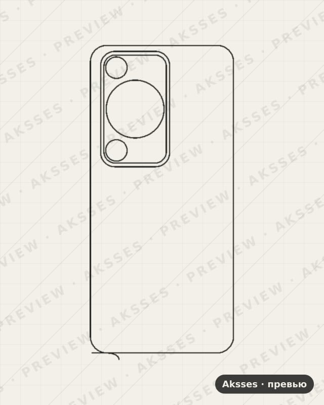 Лекало для Huawei Nova Y72, Back