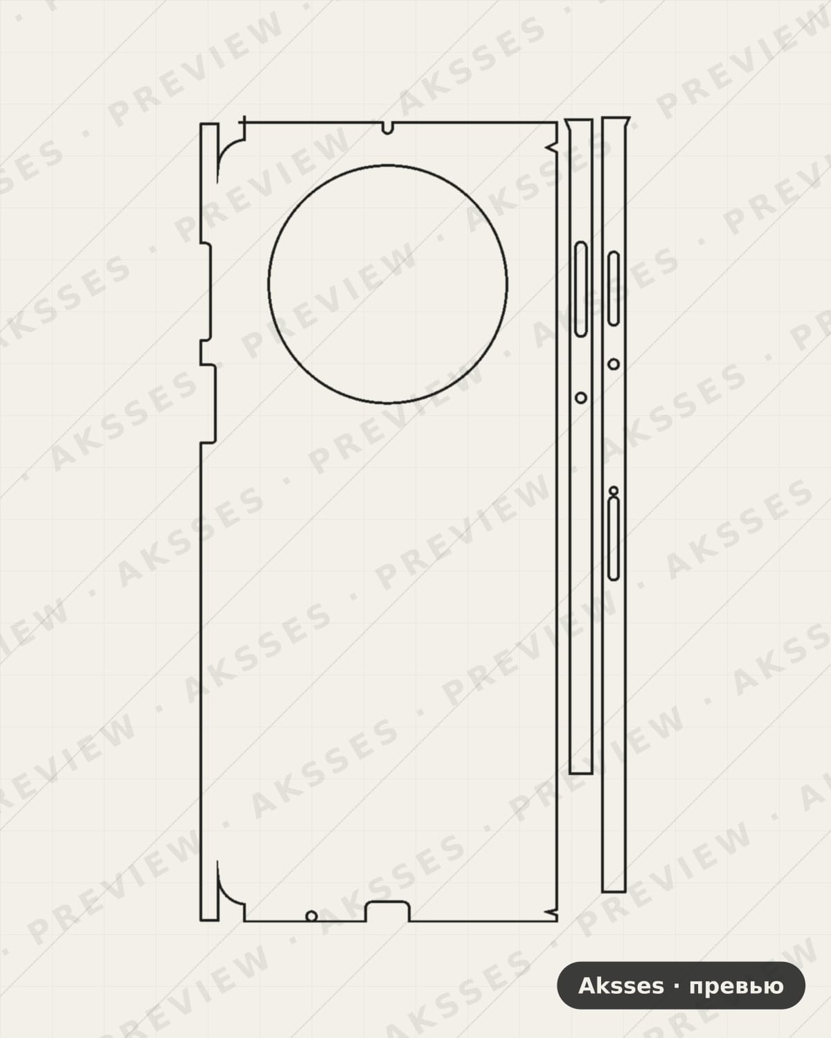 Лекало для Huawei Mate X3, All Inclusive, Clear