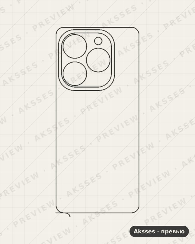 Лекало для Smart-ser. Infinix Smart 8 Plus, Back