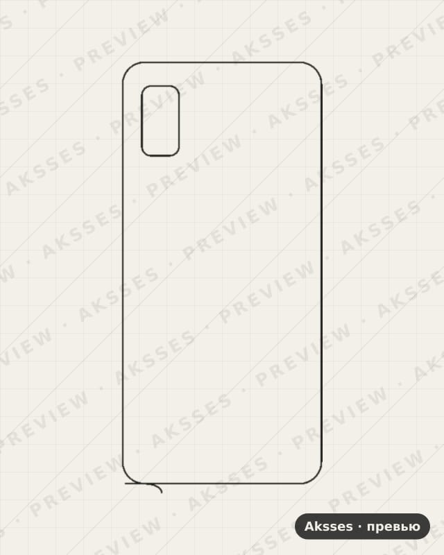 Лекало для Sharp Aquos Wish, Back, Clear