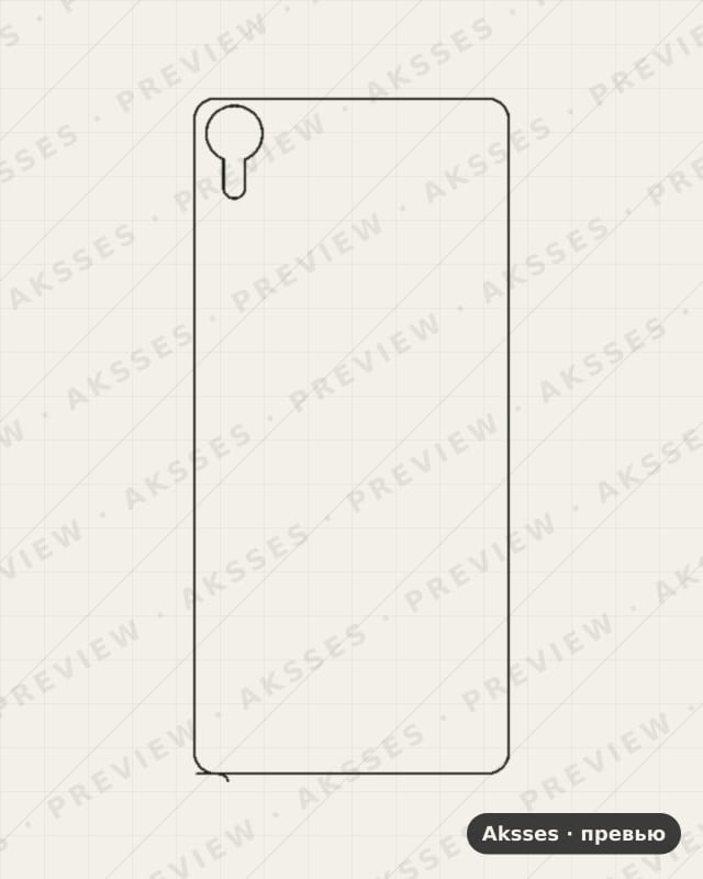 Лекало для Sony Xperia X Performance, Back, Clear