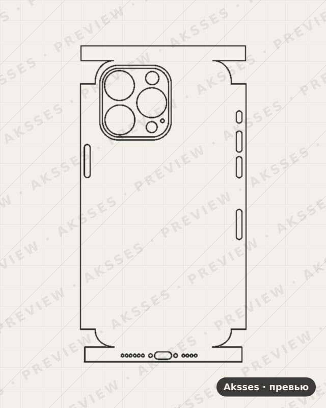 Лекало iPhone 15 Pro Max V3 для iPhone 15 Pro Max, All Inclusive