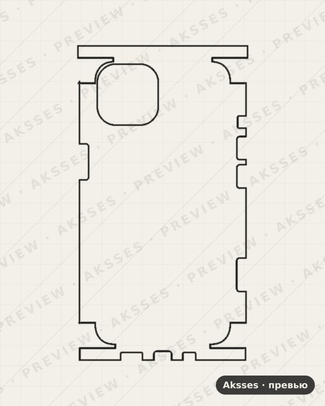 Лекало iPhone 14 V2 для iPhone 14, All Inclusive, Clear