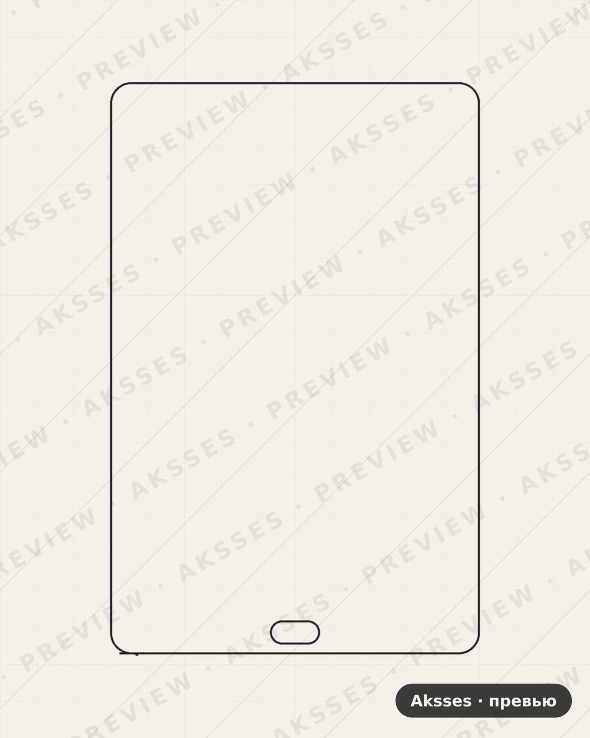 Лекало Galaxy Tab A 8.0 SM-T350 для Samsung Galaxy Tab A 8.0 (SM-T350) (2015), Front Full