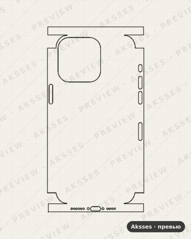 Лекало iPhone 15 Pro Max V4 для iPhone 15 Pro Max, All Inclusive, Clear
