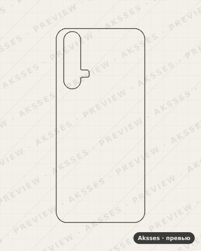 Лекало для X-ser. REALME X50m 5G, Back Cover