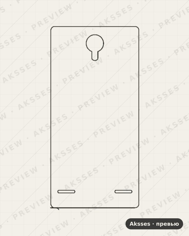 Лекало для ZTE BA603, Back