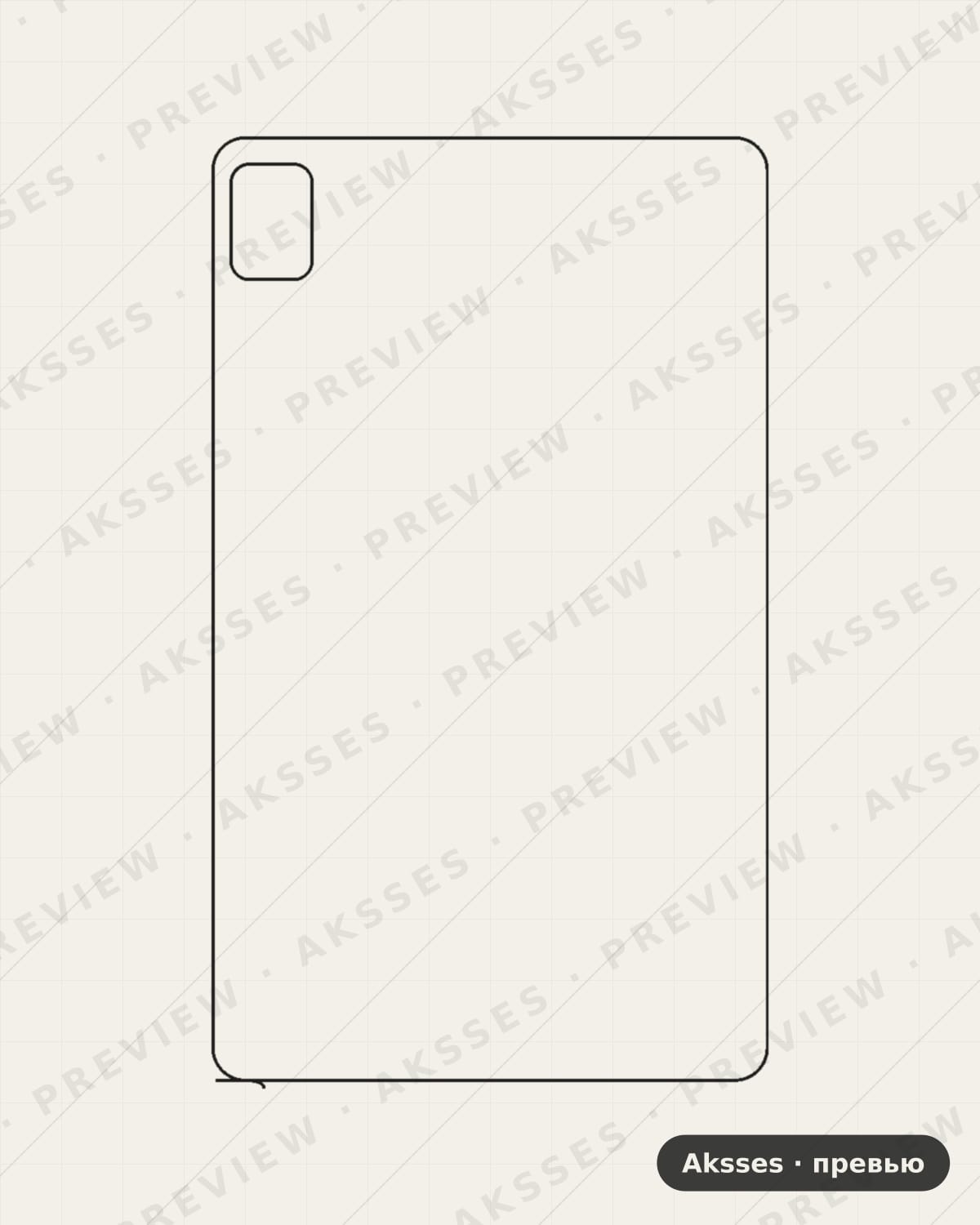 Лекало для Blackview Tab 60, Back, Clear