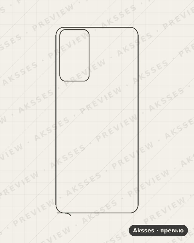 Лекало для Samsung Galaxy Quantum 2, Back, Clear