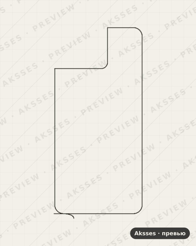 Лекало для Asus Zenfone 11 Ultra, Back, Clear