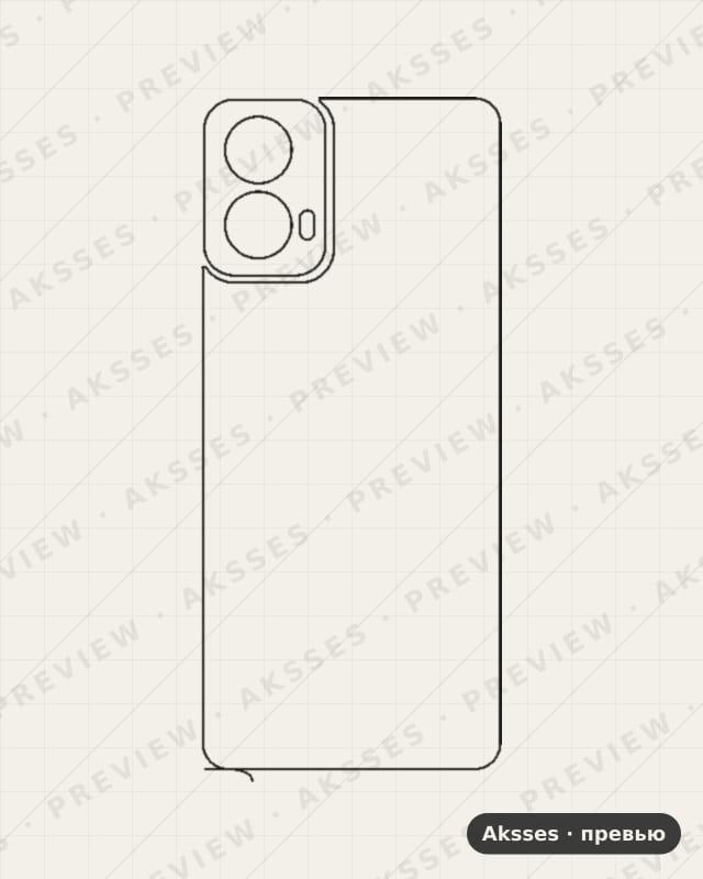Лекало для Motorola Moto G (2024), Back