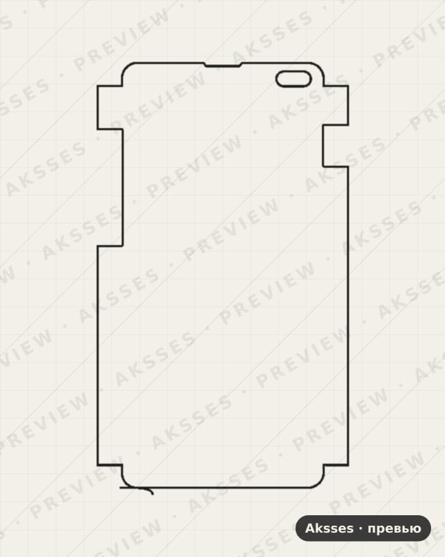 Лекало для Samsung Galaxy S10 Plus, Front Cover, Matte
