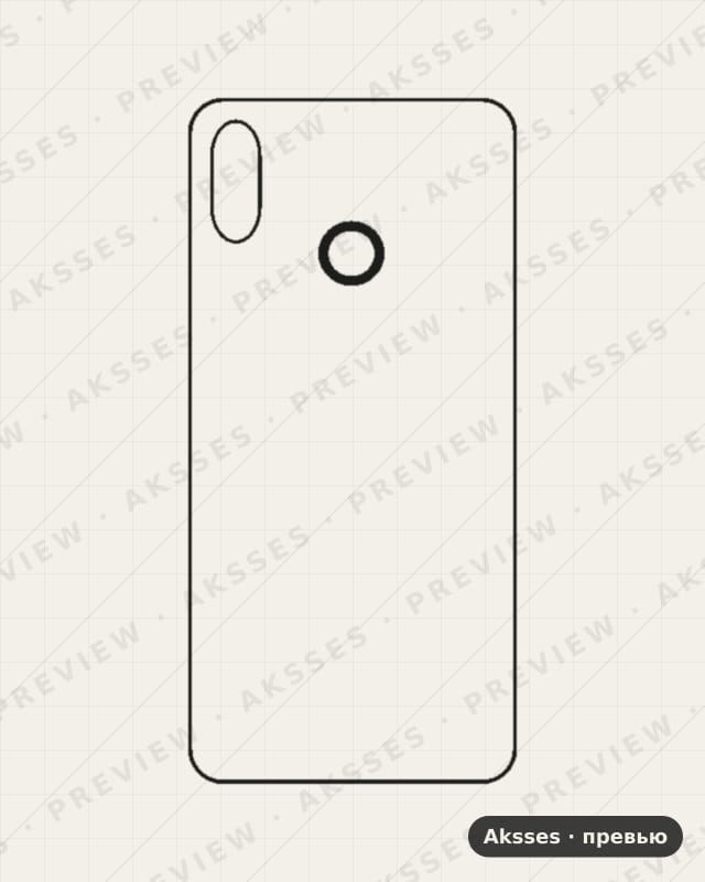 Лекало 1,2,3,5,6,7,8,9,10-REALME 3i для Realme 3i, Back