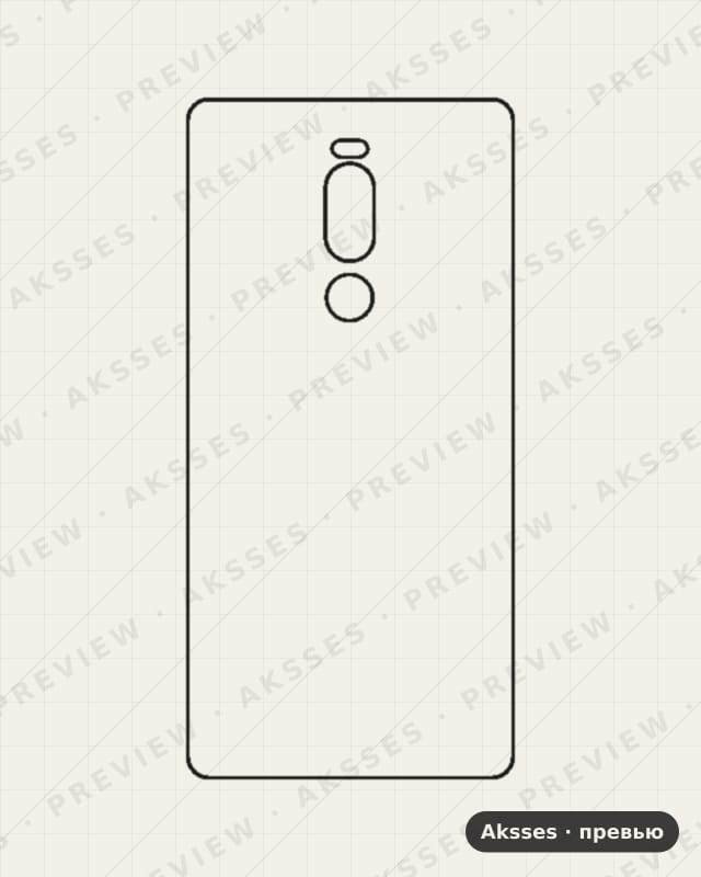 Лекало для Meizu Note 8, Back