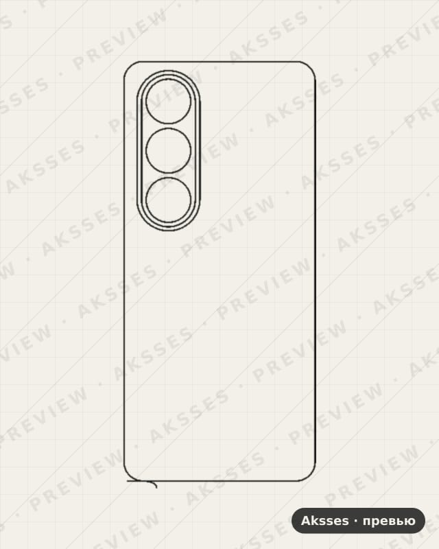 Лекало для Ace--ser.One Plus Ace 3V, Back