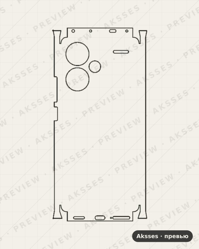 Лекало для - SERIES Note 13 Pro Plus (Russia), All Inclusive, Clear, Russia