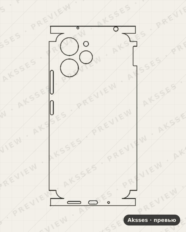 Лекало для Redmi 12, All Inclusive, Clear