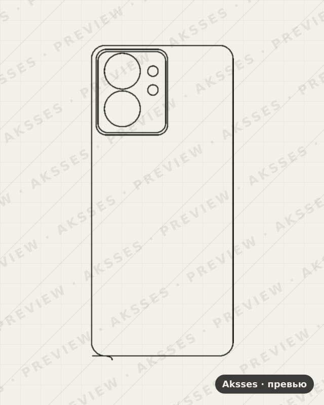 Лекало для Blackview Color 8, Back