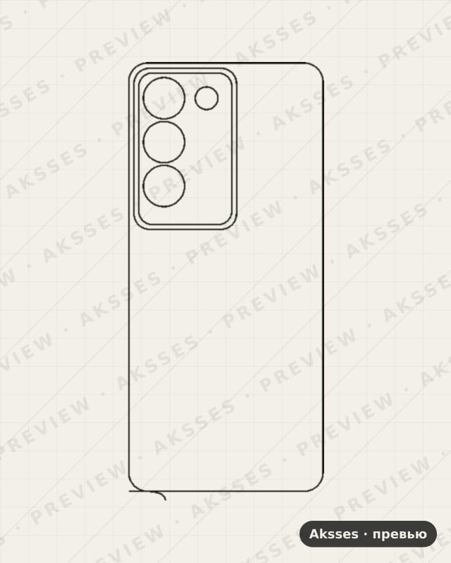 Лекало для Vivo V30 Lite 4G, Back