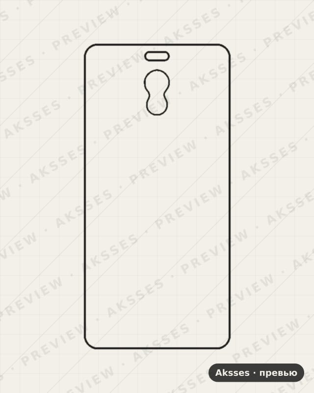 Лекало для Meizu M6 Note, Back